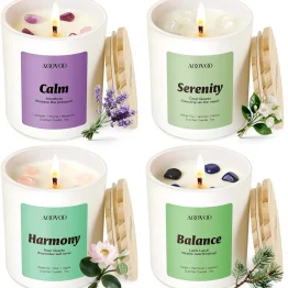 Mini Energy Altar丨Calm Crystal Aromatherapy Candles 4 Pack
