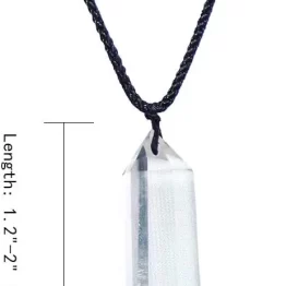 2Healing crystal small magic wand pendant